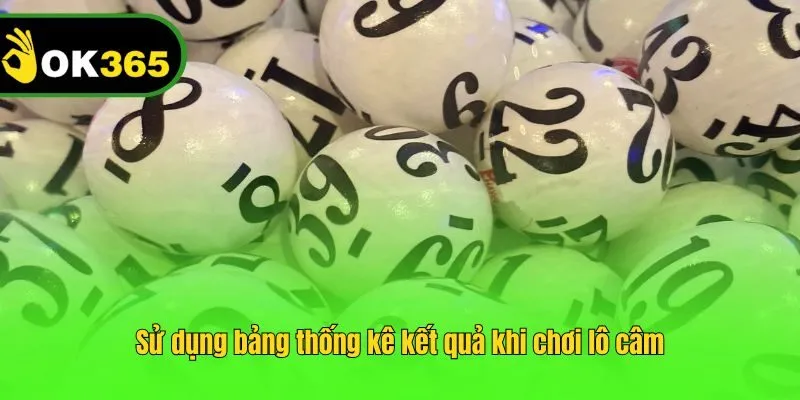 Sử dụng bảng thống kê kết quả khi chơi lô câm